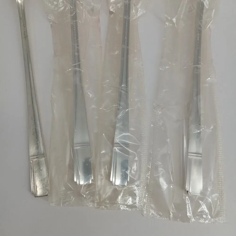 4X LH Tsp Oneida Prestige GRENOBLE Silverplate Long Handled Tea Malt Teaspoons
